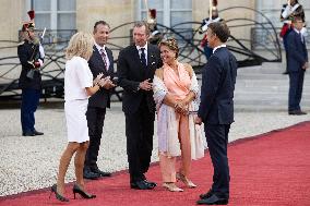 Reception at the Eylsee Prior the Opening Ceremony of the Paris 2024 Paralympic Games - Paris