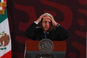 Andres Manuel Lopez Obrador Briefing