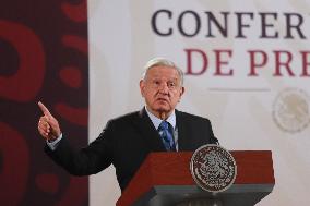 Andres Manuel Lopez Obrador Briefing