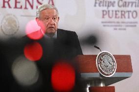 Andres Manuel Lopez Obrador Briefing