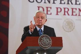 Andres Manuel Lopez Obrador Briefing