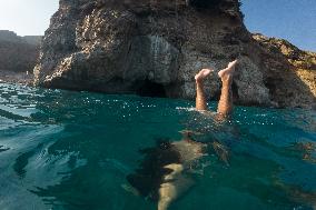 Hora Sfakion Coast Town In Crete Island