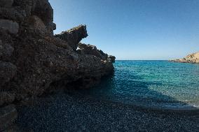 Hora Sfakion Coast Town In Crete Island