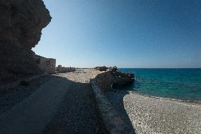 Hora Sfakion Coast Town In Crete Island