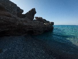 Hora Sfakion Coast Town In Crete Island