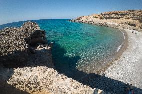 Hora Sfakion Coast Town In Crete Island