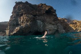 Hora Sfakion Coast Town In Crete Island