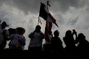 UNAM Law School Students And Workers Protest Against Judicial Reform In Mexico