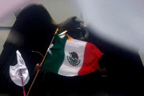 UNAM Law School Students And Workers Protest Against Judicial Reform In Mexico