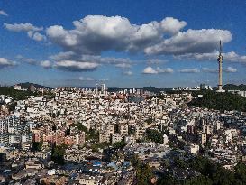 Densely Packed Houses in Guiyang's Largest Urban Village