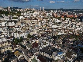 Densely Packed Houses in Guiyang's Largest Urban Village