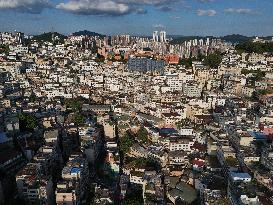 Densely Packed Houses in Guiyang's Largest Urban Village