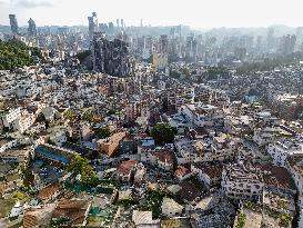 Densely Packed Houses in Guiyang's Largest Urban Village