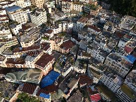 Densely Packed Houses in Guiyang's Largest Urban Village