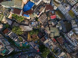 Densely Packed Houses in Guiyang's Largest Urban Village