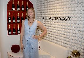 US Open - Celebs At Moet & Chandon Clubhouse