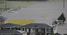 Powerful typhoon in Japan