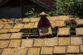 Tobacco Village During Dry Season In Sumedang Regency