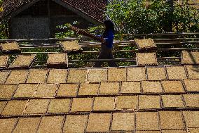 Tobacco Village During Dry Season In Sumedang Regency