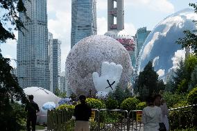 KAWS Companion Inflatable Sculpture Installation in Shanghai