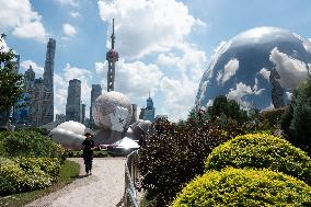 KAWS Companion Inflatable Sculpture Installation in Shanghai