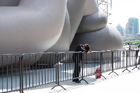 KAWS Companion Inflatable Sculpture Installation in Shanghai