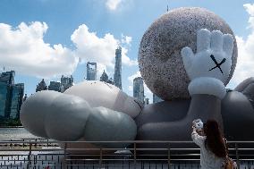 KAWS Companion Inflatable Sculpture Installation in Shanghai