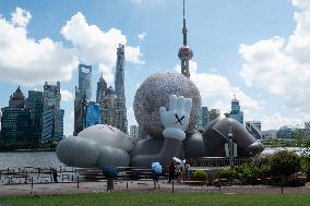 KAWS Companion Inflatable Sculpture Installation in Shanghai