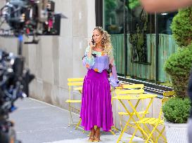 Sarah Jessica Parker On Set - NYC