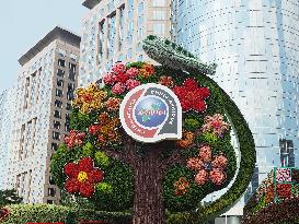 China-Africa Cooperation Summit Forum Theme Flower Bed