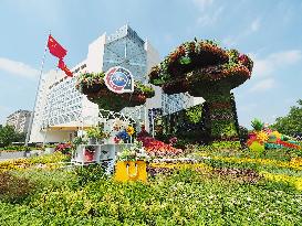 China-Africa Cooperation Summit Forum Theme Flower Bed