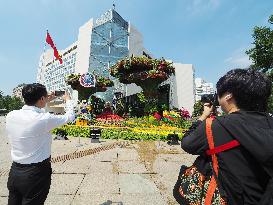 China-Africa Cooperation Summit Forum Theme Flower Bed