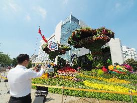 China-Africa Cooperation Summit Forum Theme Flower Bed