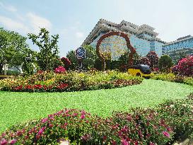 China-Africa Cooperation Summit Forum Theme Flower Bed