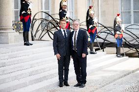 French President Macron Meets British PM Starmer - Paris