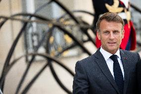 French President Macron Meets British PM Starmer - Paris