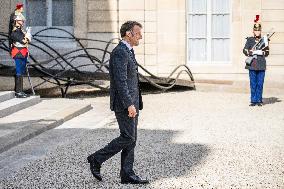 French President Macron Meets British PM Starmer - Paris