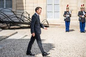 French President Macron Meets British PM Starmer - Paris