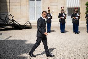 French President Macron Meets British PM Starmer - Paris