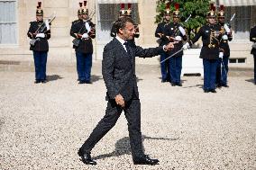 French President Macron Meets British PM Starmer - Paris