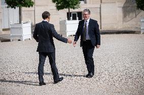 French President Macron Meets British PM Starmer - Paris