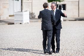 French President Macron Meets British PM Starmer - Paris