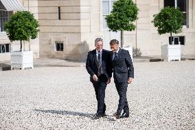 French President Macron Meets British PM Starmer - Paris