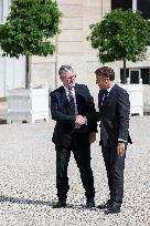 French President Macron Meets British PM Starmer - Paris