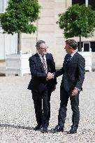 French President Macron Meets British PM Starmer - Paris