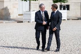 French President Macron Meets British PM Starmer - Paris