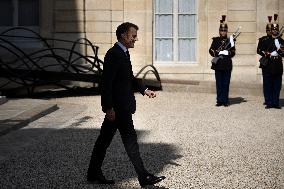 French President Macron Meets British PM Starmer - Paris