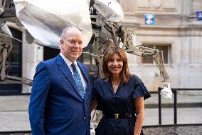 Prince Albert II Meet Anne Hidalgo - Paris