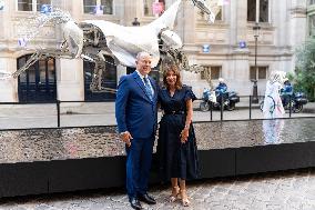 Prince Albert II Meet Anne Hidalgo - Paris