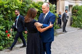 Prince Albert II Meet Anne Hidalgo - Paris